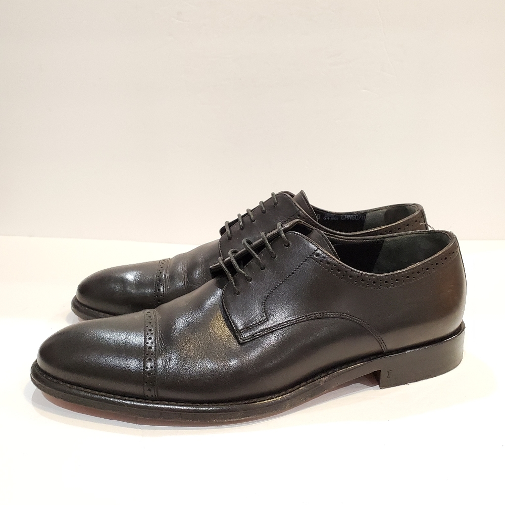 Bally mens dress shoes black leather size 8.5 us 7.5 uk gorgeous well made
